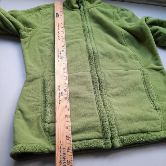 The North Face Jacket Womens Medium Green Full Zip Fleece Hiking Spring Outdoor - Picture 10 of 11